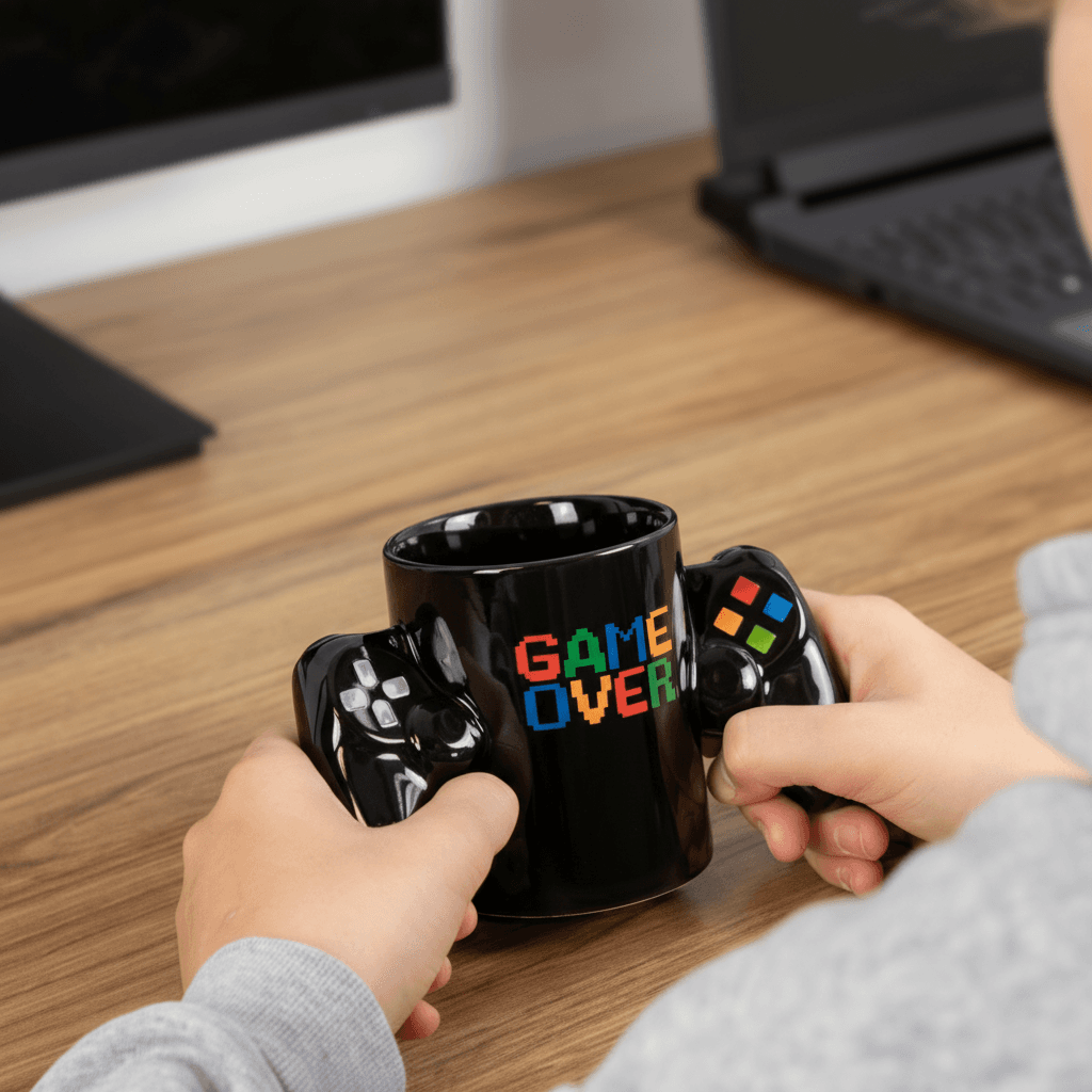 Kubek Pad dla Gracza - Game Over - dla komputerowca - taty - brat - męża 